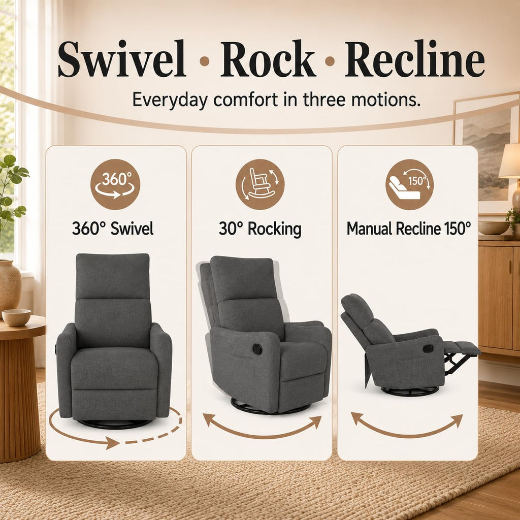Swivel Rocker Recliner Chair B844
