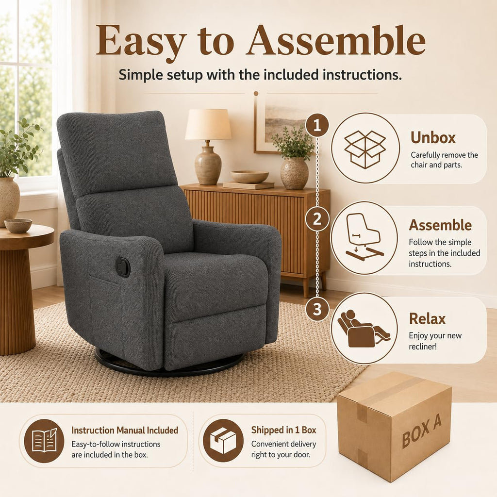 Swivel Rocker Recliner Chair B844