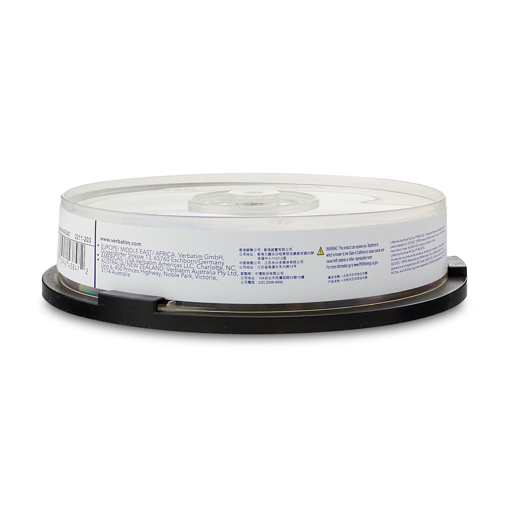M DISC BD-R DL 50GB Inkjet Printable Discs, 10 Pack I729607