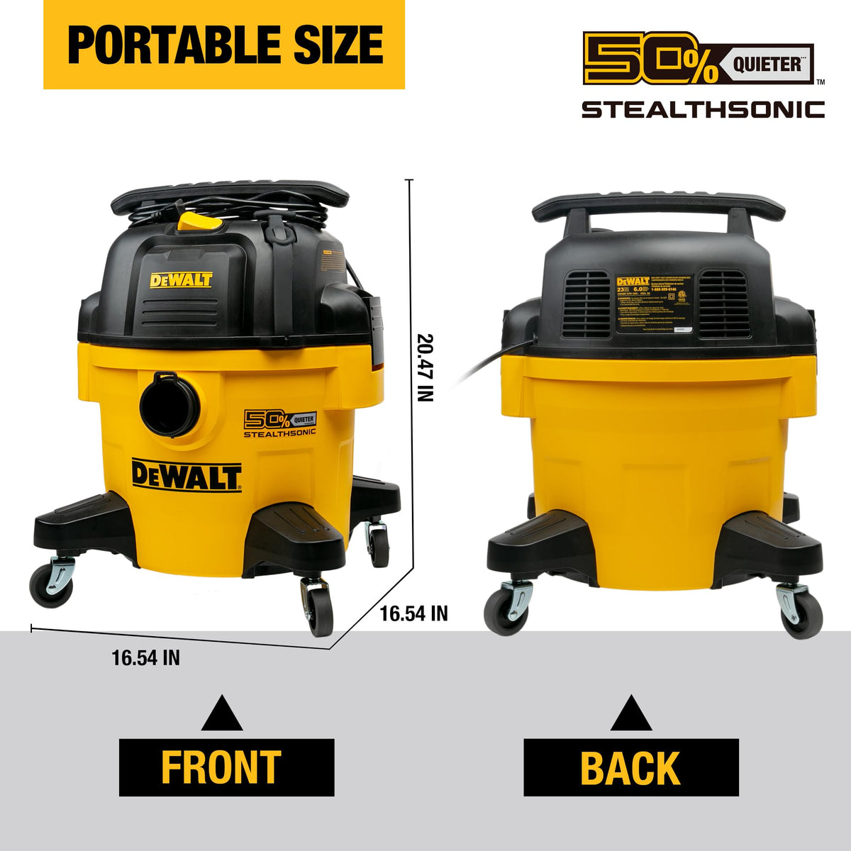 6 Gal 5 HP Quiet Wet and Dry Shop Vacuum X87101