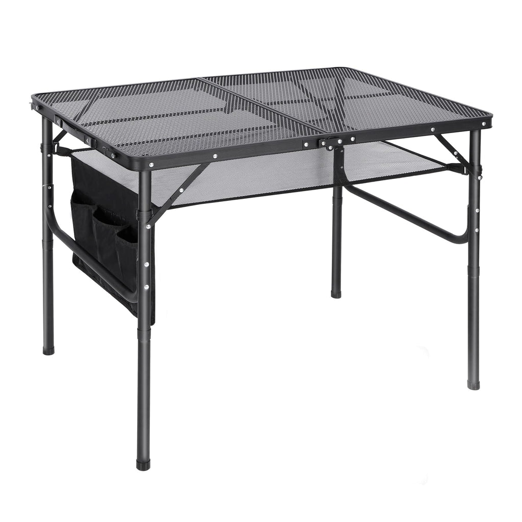 36x24 Aluminum Folding Grill Table with Adjustable Height Legs N3756