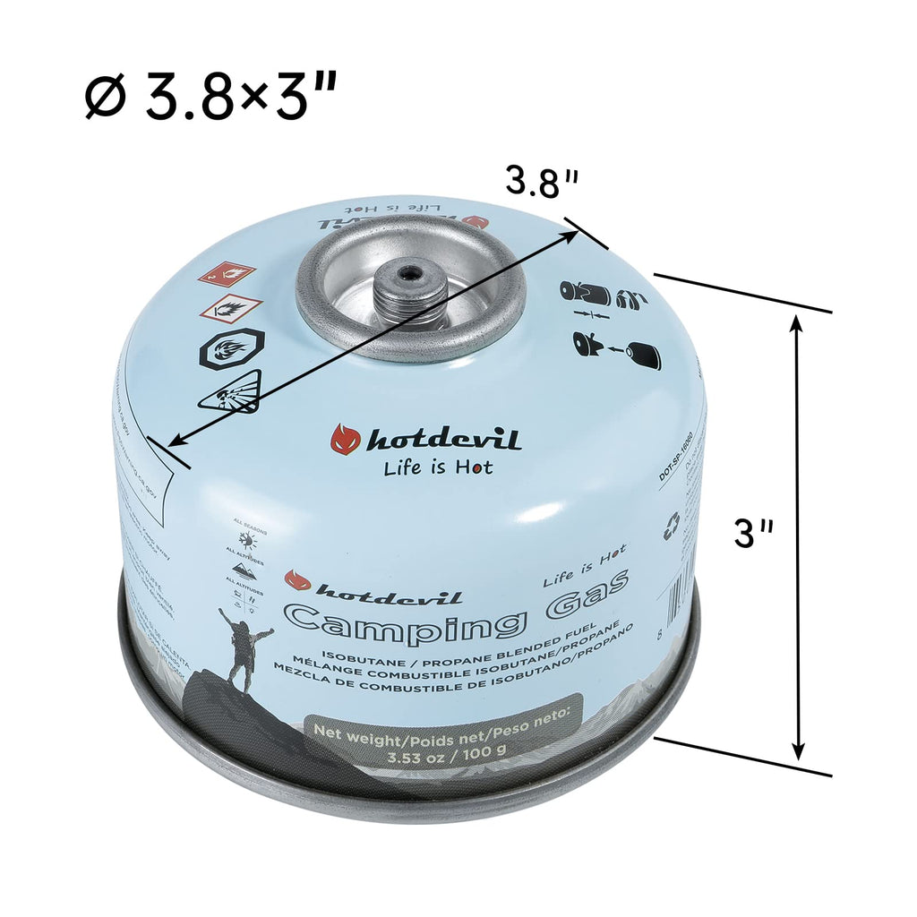Isobutane Propane Camping Fuel Canister 3.53oz 4 Packs X413687