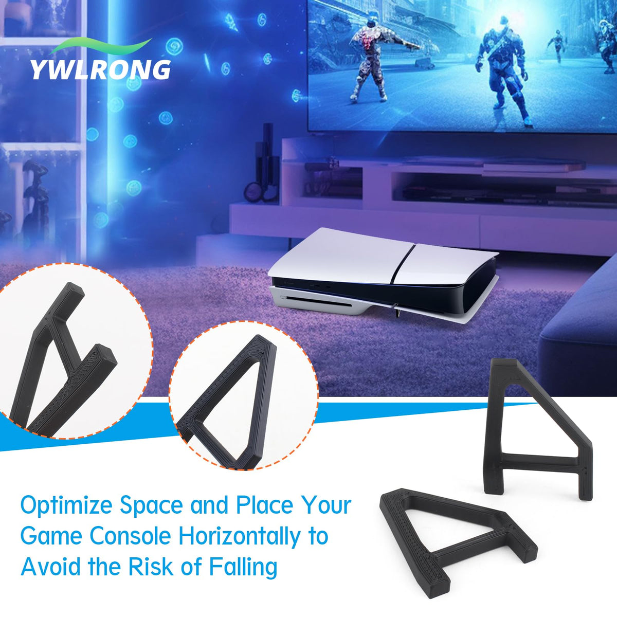 4Pcs Console Stand for PS5 Slim M801