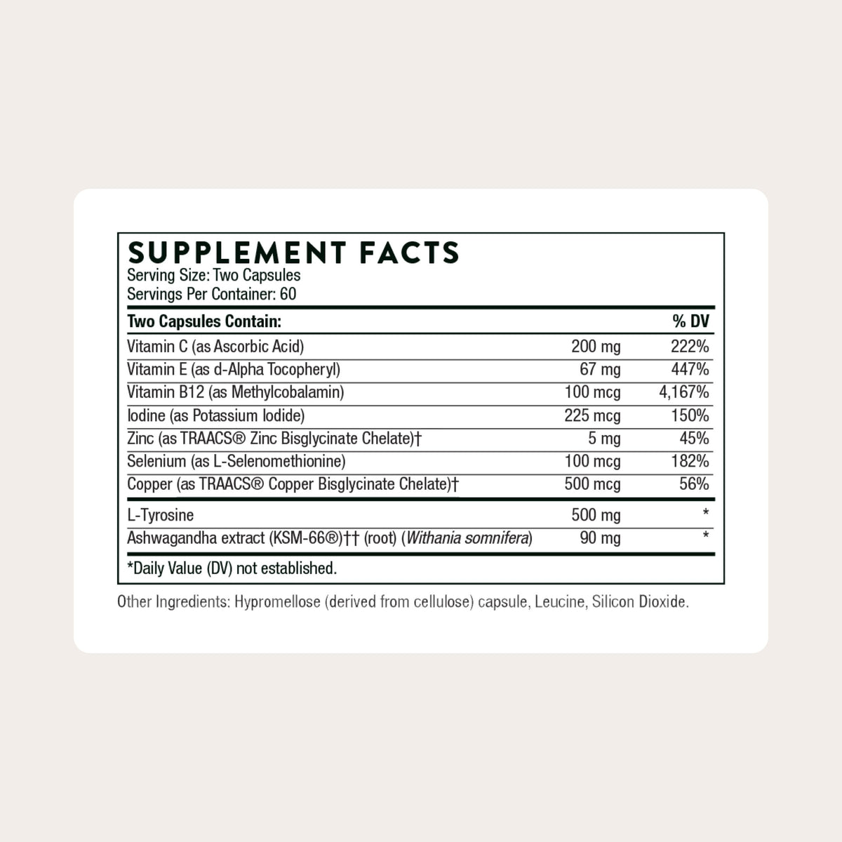 Thyroid Health Complex 120 Capsules N224507