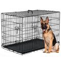 48 Inch Double-Door Dog Crate with Divider F218