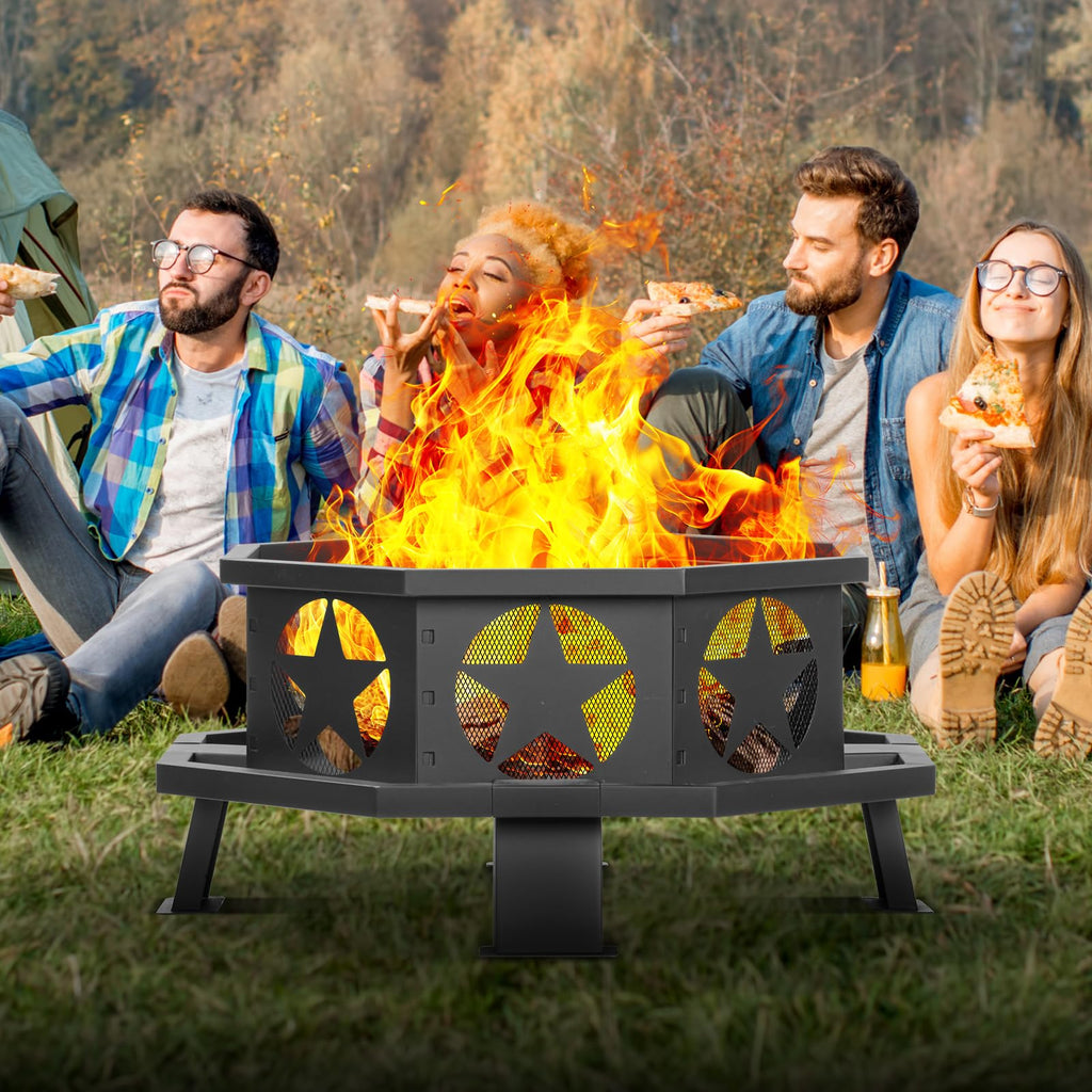 32 inch Fire Pit with Fire Poker A271102