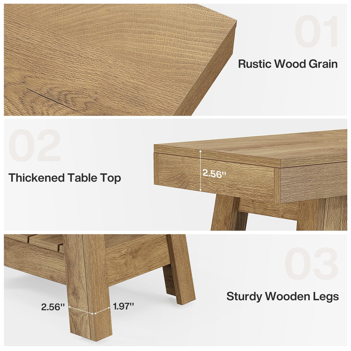 2-Tier Wooden End Table with Storage E21541