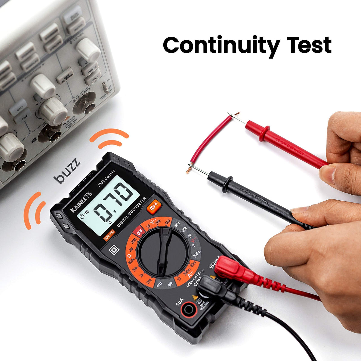 Digital Multimeter Voltmeter with Case K739021