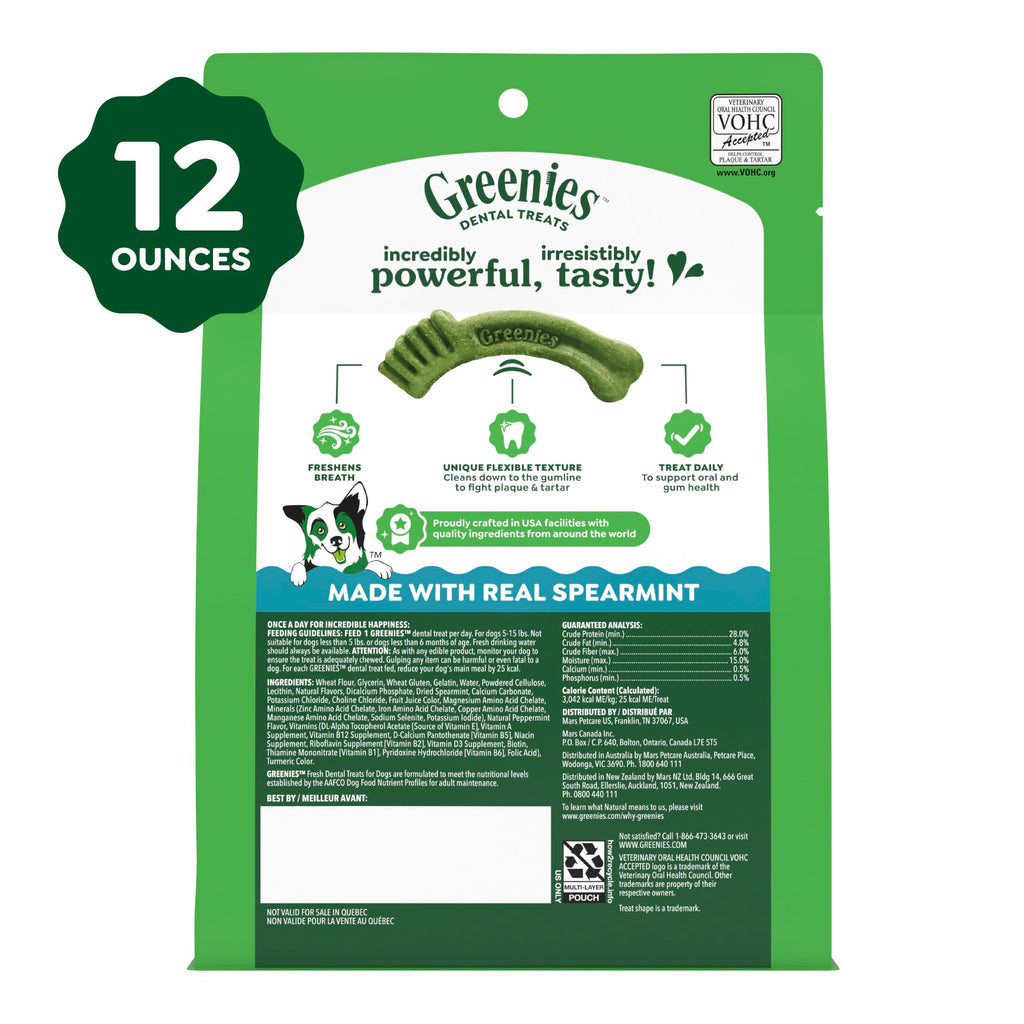Fresh Mint Dental Dog Treats 43 Count Z159700