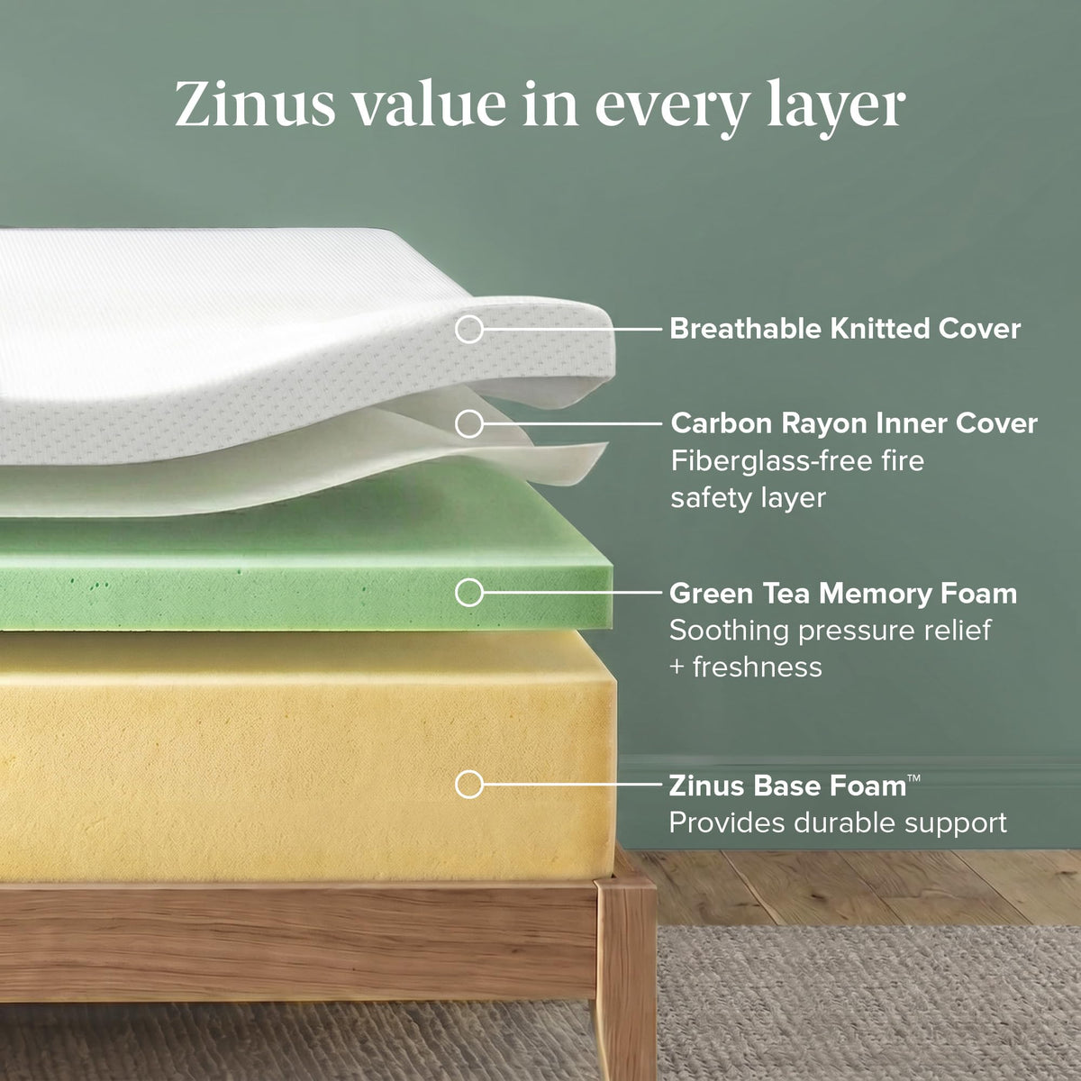 10 Inch Twin Memory Foam Mattress J3294