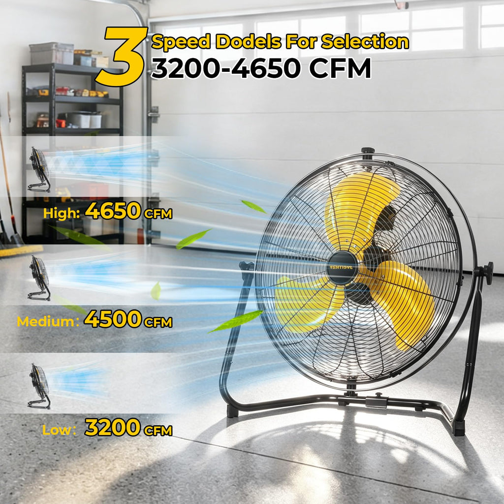 20 Inch 2-in-1 Floor Wall Mounted Fan X72434