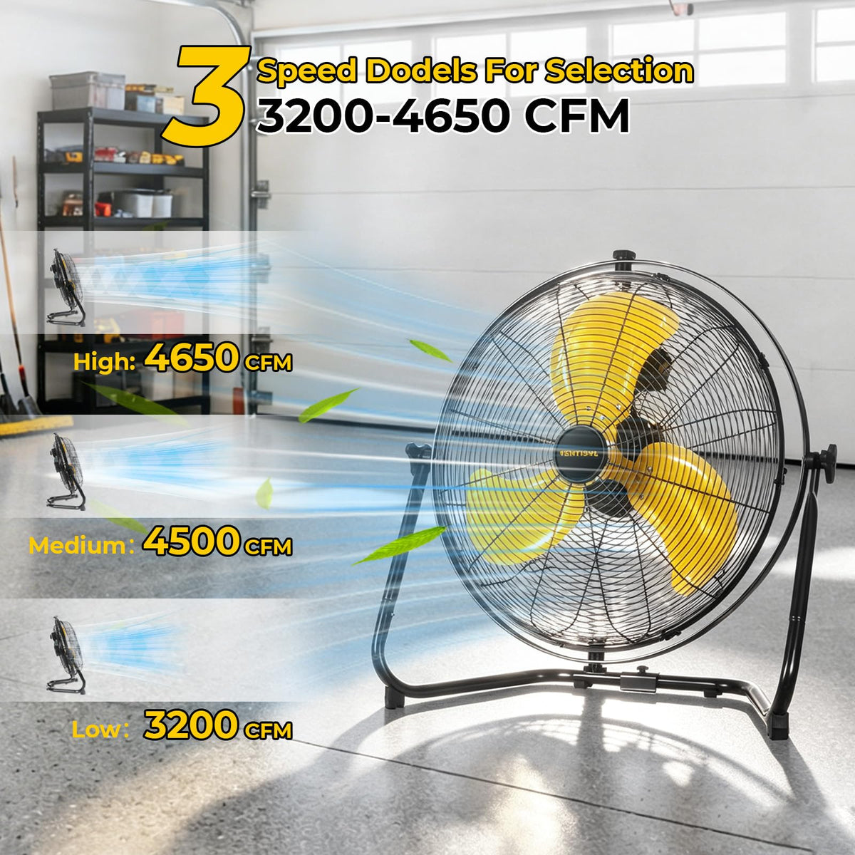 20 Inch 2-in-1 Floor Wall Mounted Fan X72434