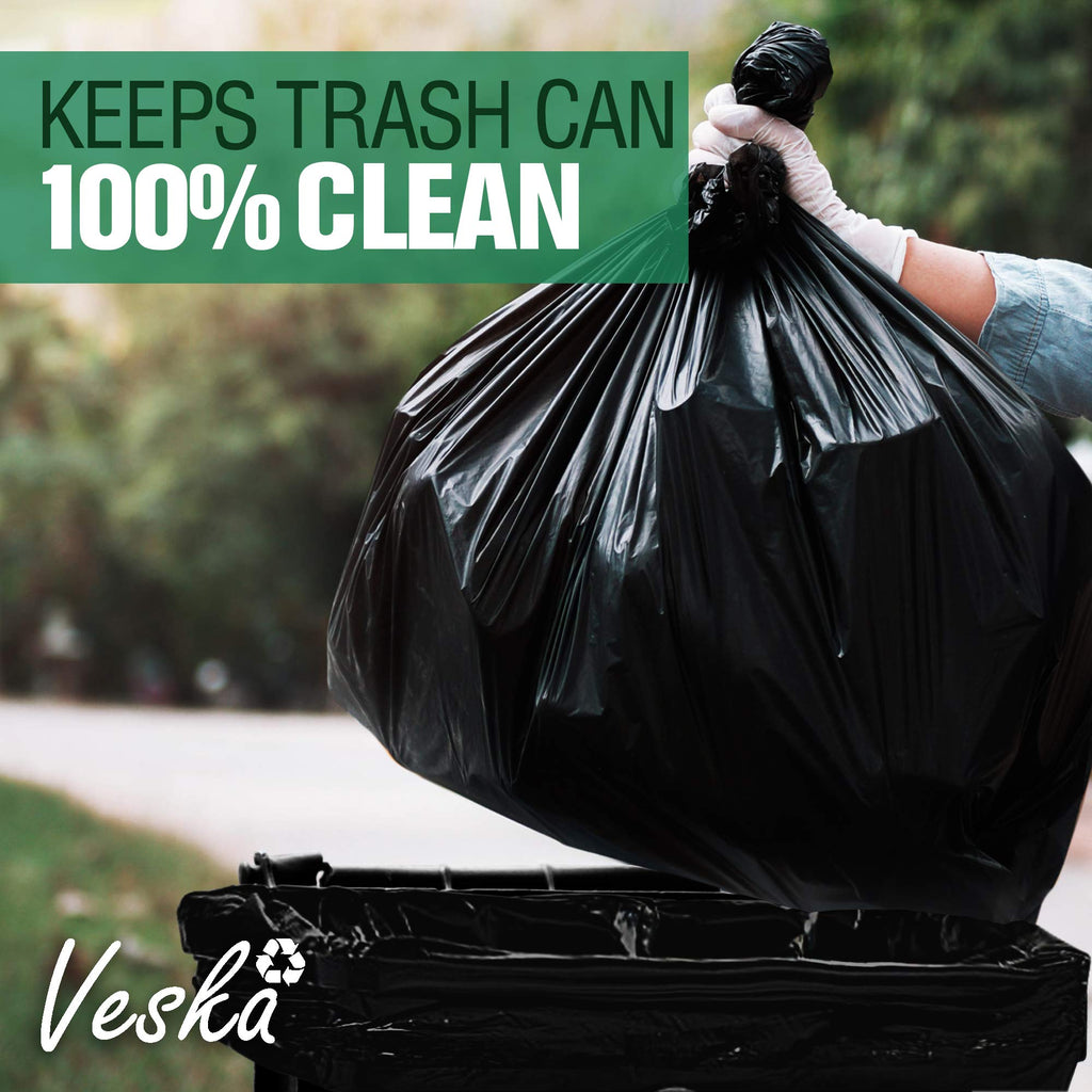 55 Gallon Heavy Duty Black Trash Bags 50 Count N784