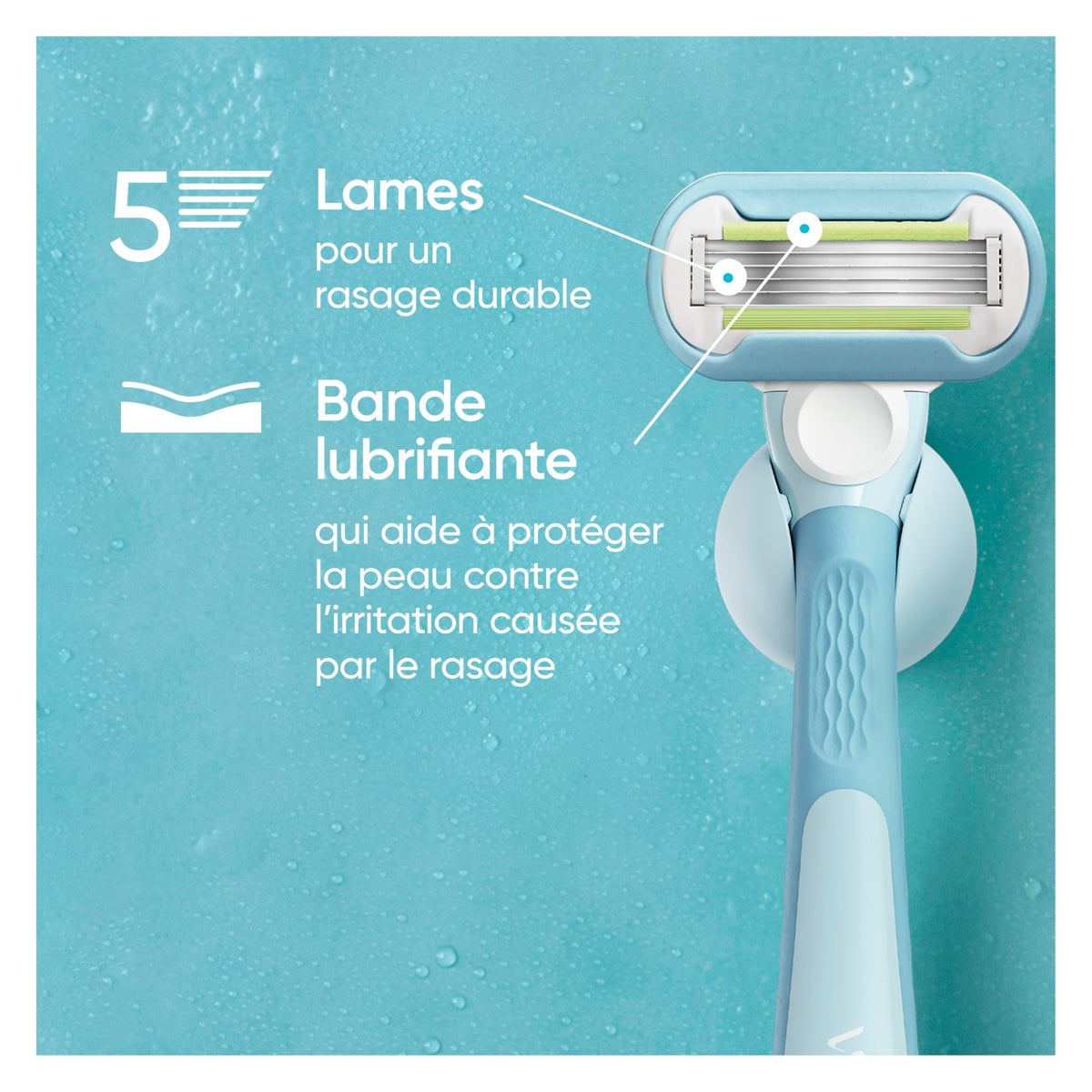 Women's 3 Blade Razor Refills, 4 Count D9461