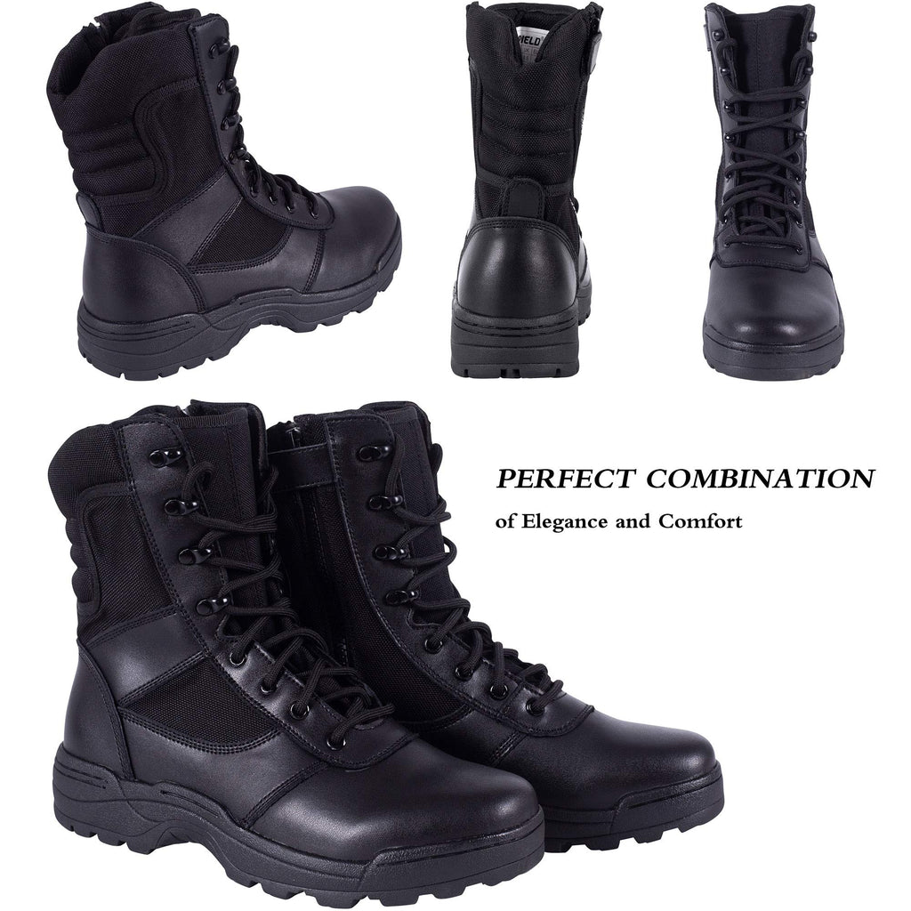 Men's Side Zipper Tactical Work Boots C7563