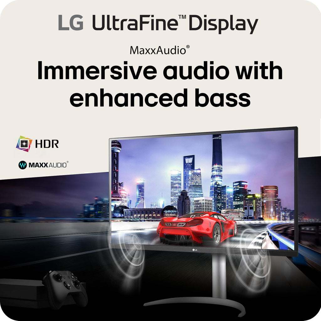 32-inch 4K UHD IPS Computer Monitor with Built-in Speaker, White U9170