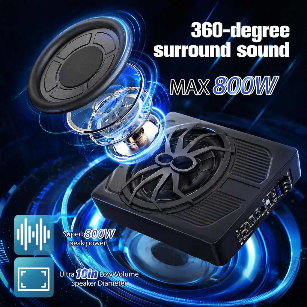 800W Under Seat Subwoofer with Amp Z952