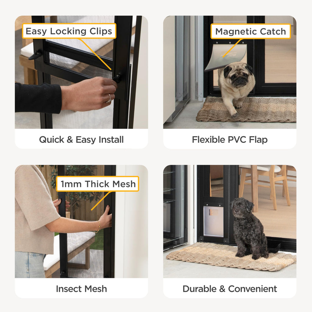 Dog & Cat Door for Sliding Glass Door B747