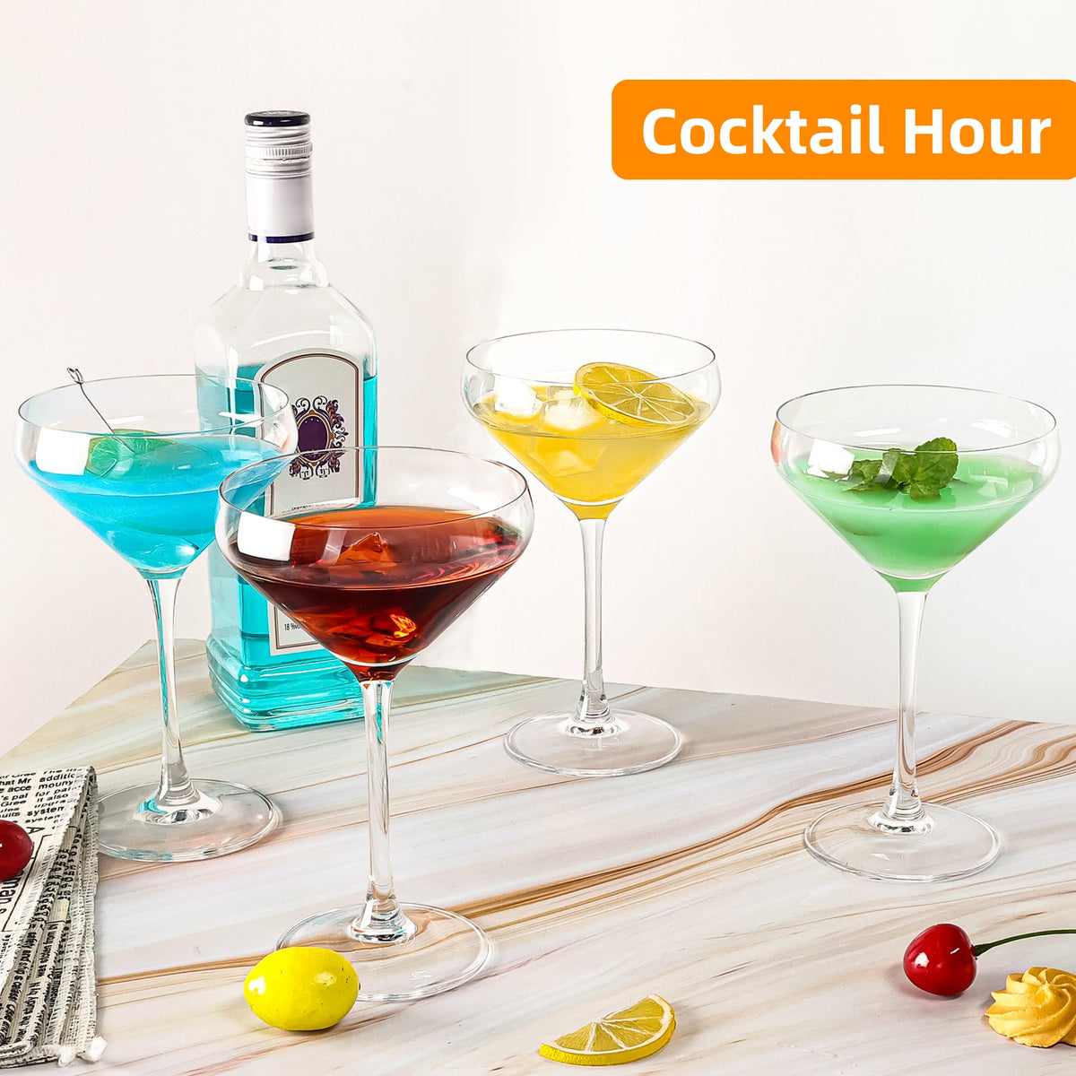 12Oz Martini Glasses Set of 6 T97957