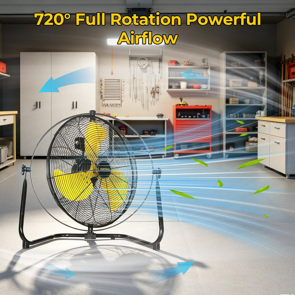 20 Inch 2-in-1 Floor Wall Mounted Fan X72434