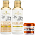 Coconut Shampoo and Conditioner Set with Argan Oil Mask C714