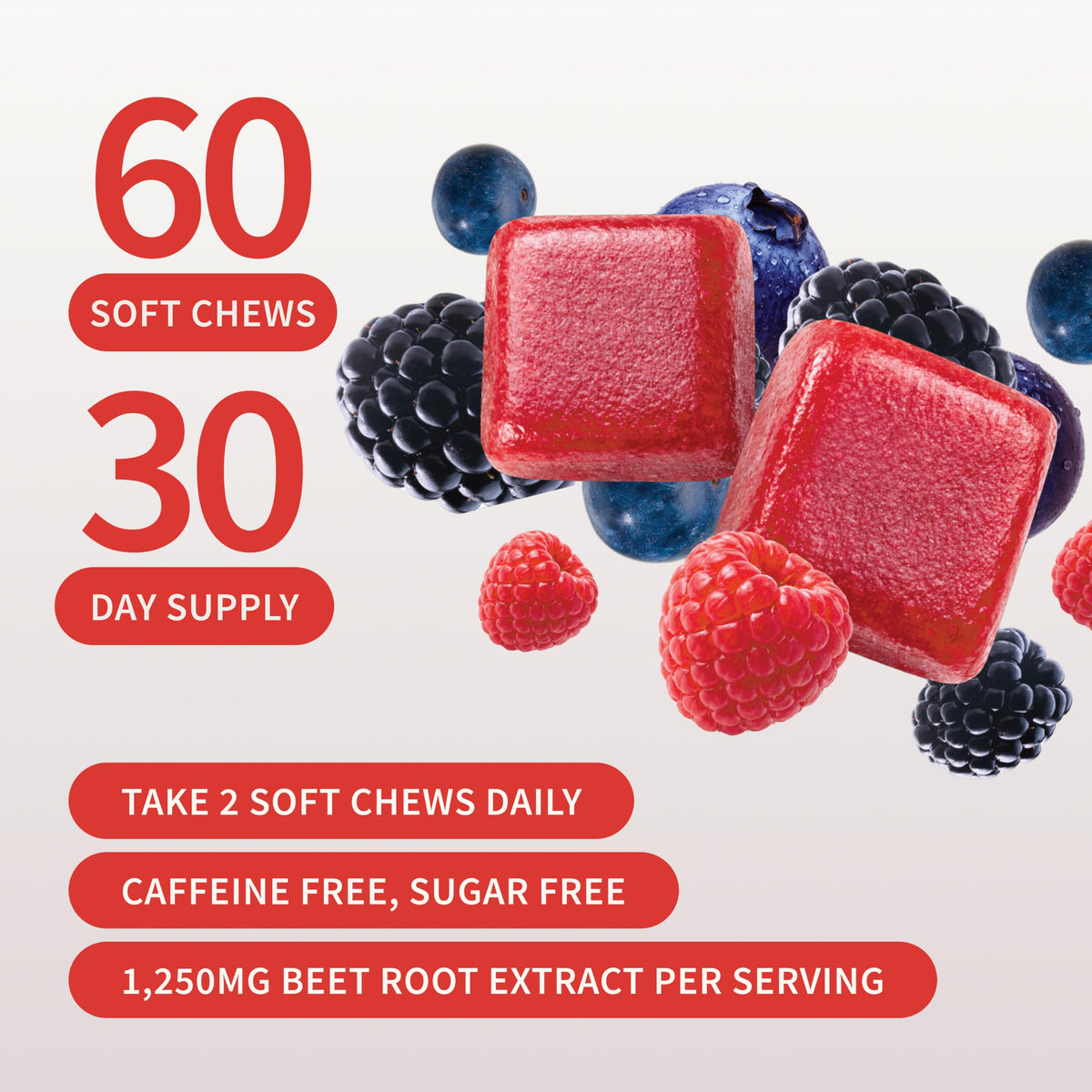 Mixed Berry Beet Root Chews I379