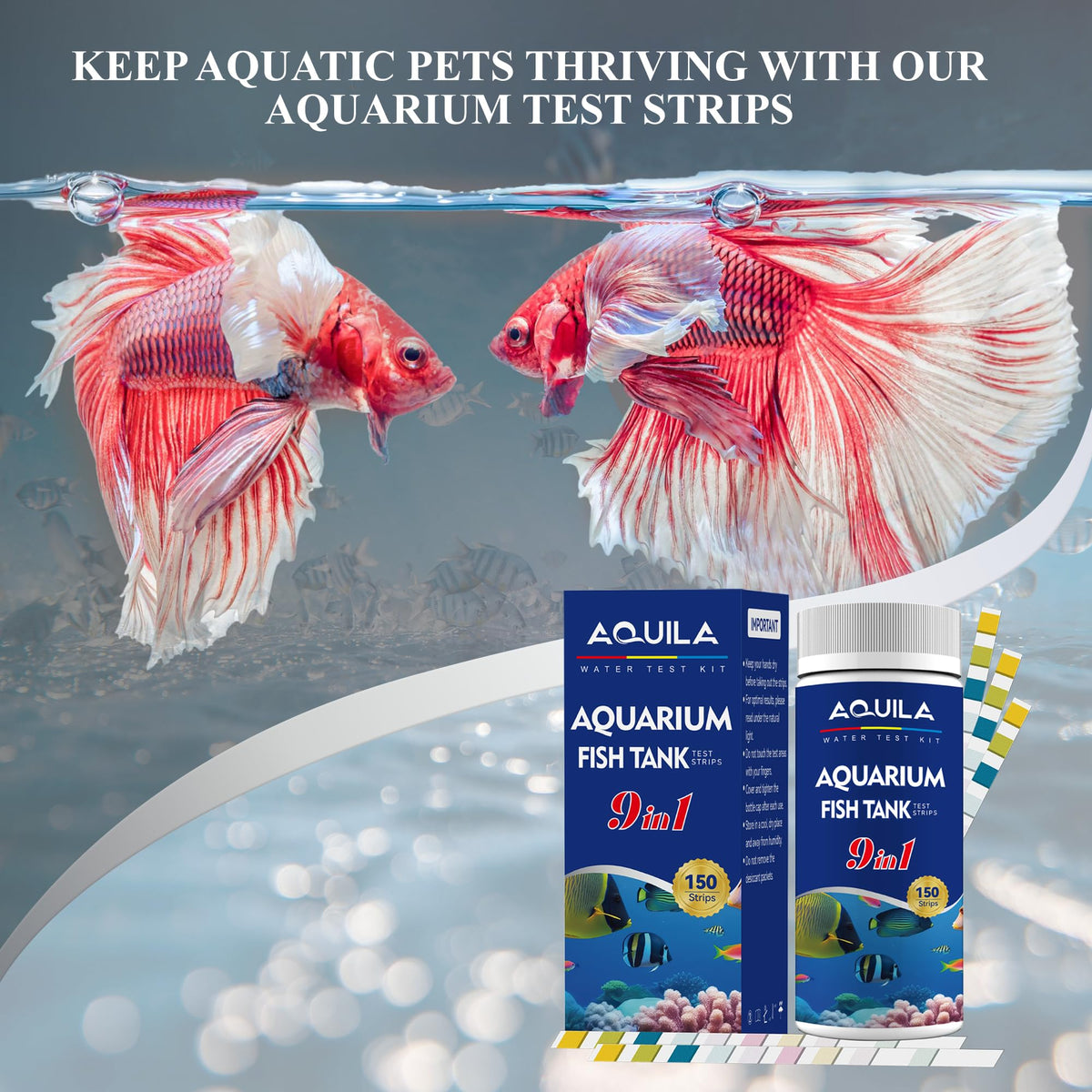 Aquarium Water Test Kit 9-in-1 L9067