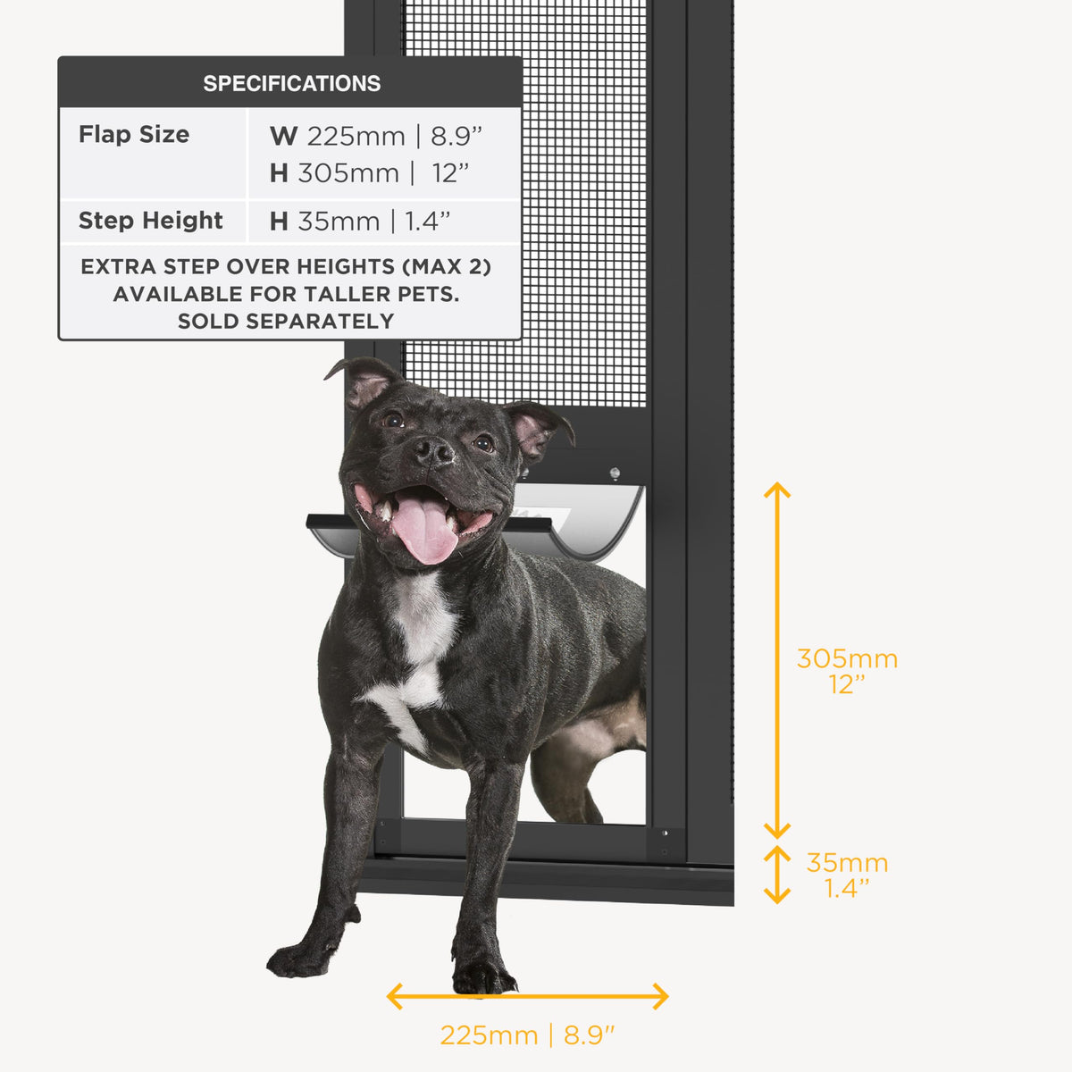 Dog & Cat Door for Sliding Glass Door B747