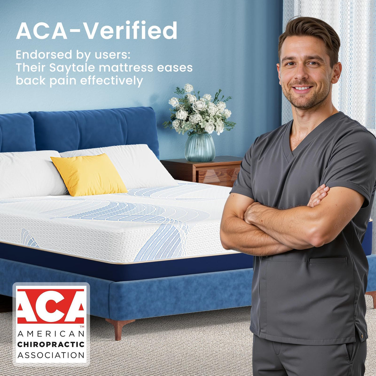 Twin Size 6 Inch Cooling Gel Memory Foam Mattress X6212