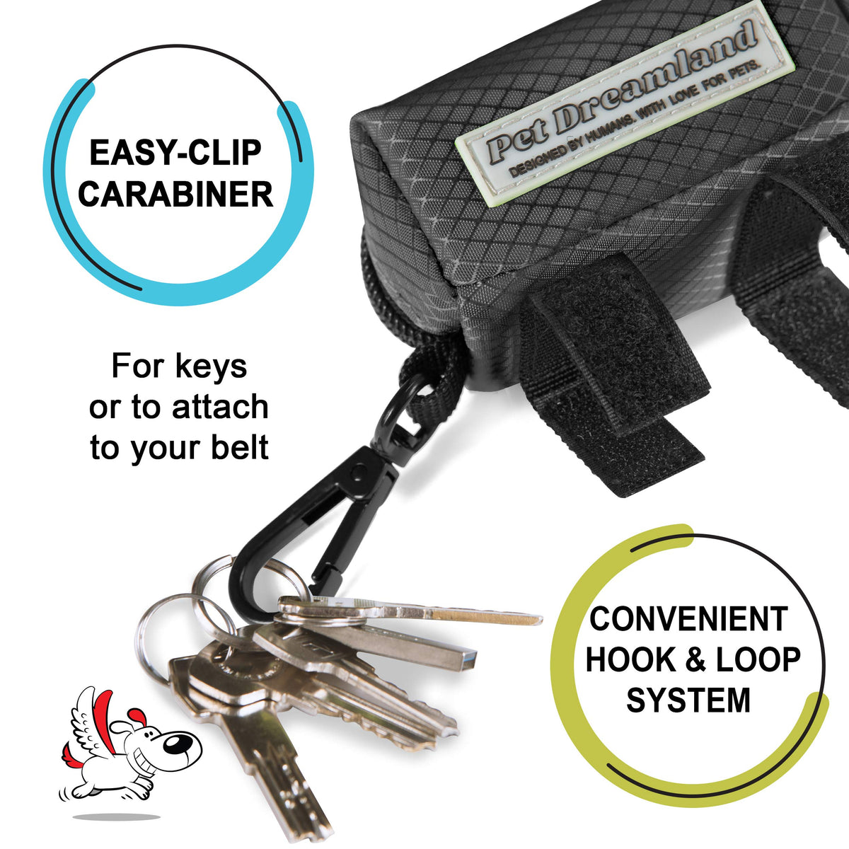 Hands Free Dog Leash and Poop Bag Dispenser K149515