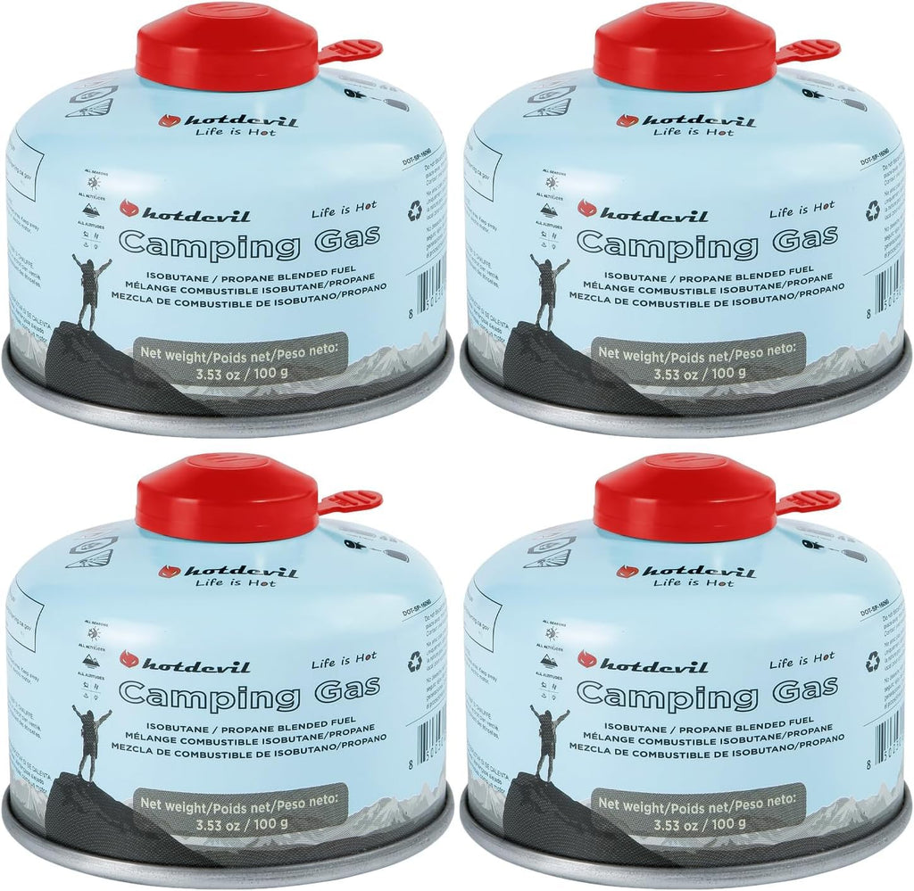 Isobutane Propane Camping Fuel Canister 3.53oz 4 Packs X413687