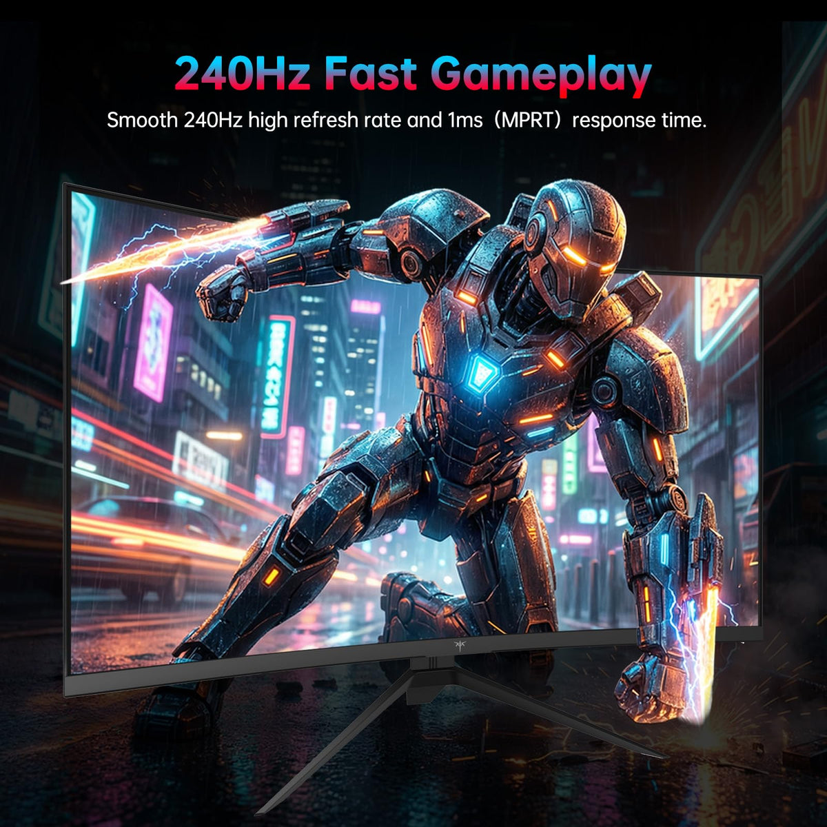 27 Inch 240Hz Curved 2K QHD Gaming Monitor J350