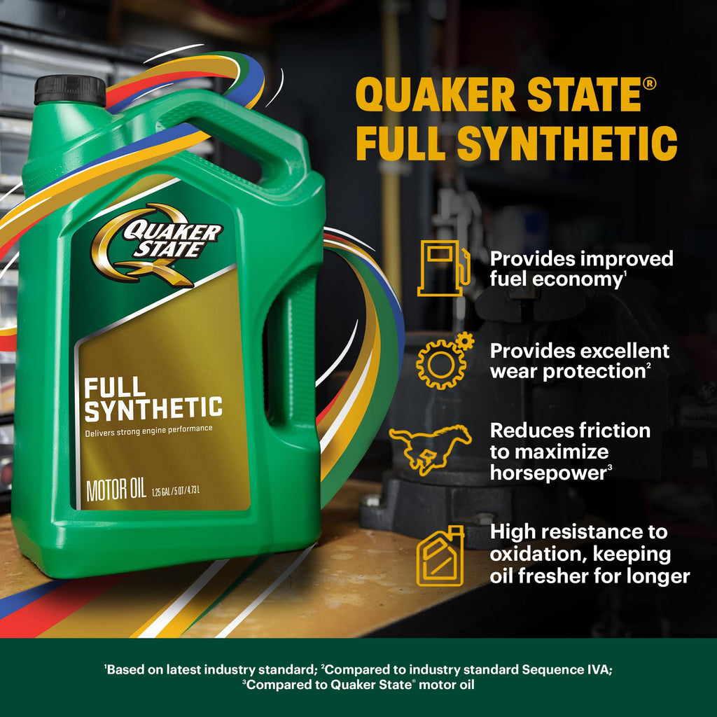 10W-30 Full Synthetic Motor Oil, 5 Quart B406413