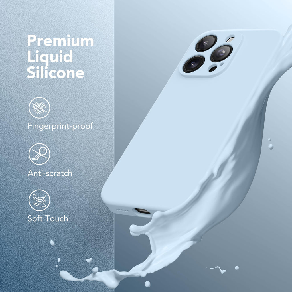 Light Blue Silicone iPhone 13 Pro Max Case N558297