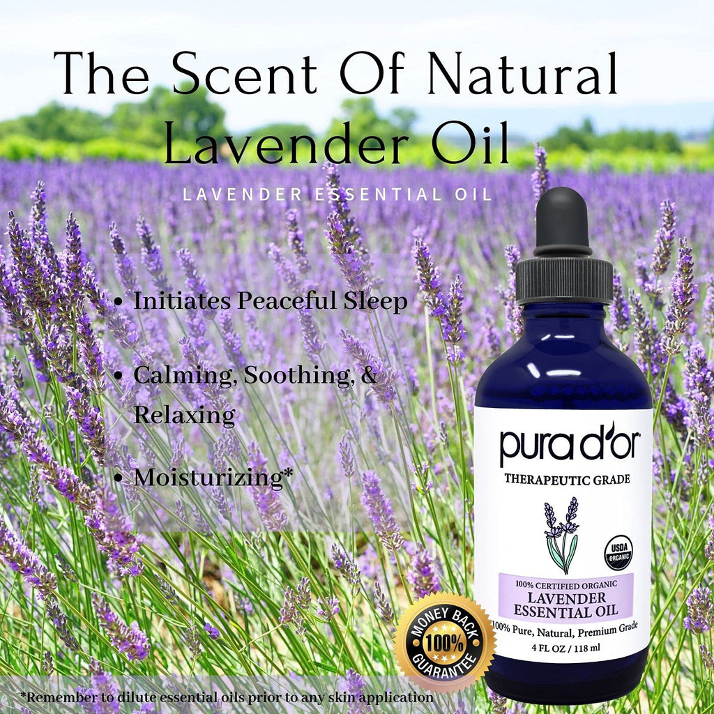 Organic Frankincense & Lavender Essential Oils 4oz J6111