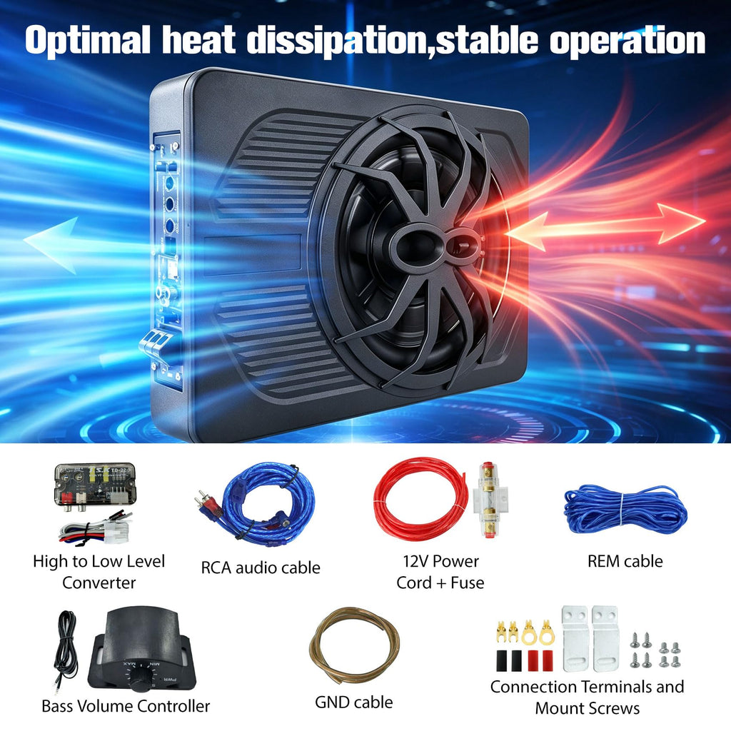 800W Under Seat Subwoofer with Amp Z952