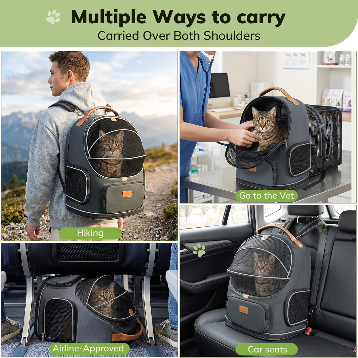 Expandable Cat Carrier Backpack Z2739
