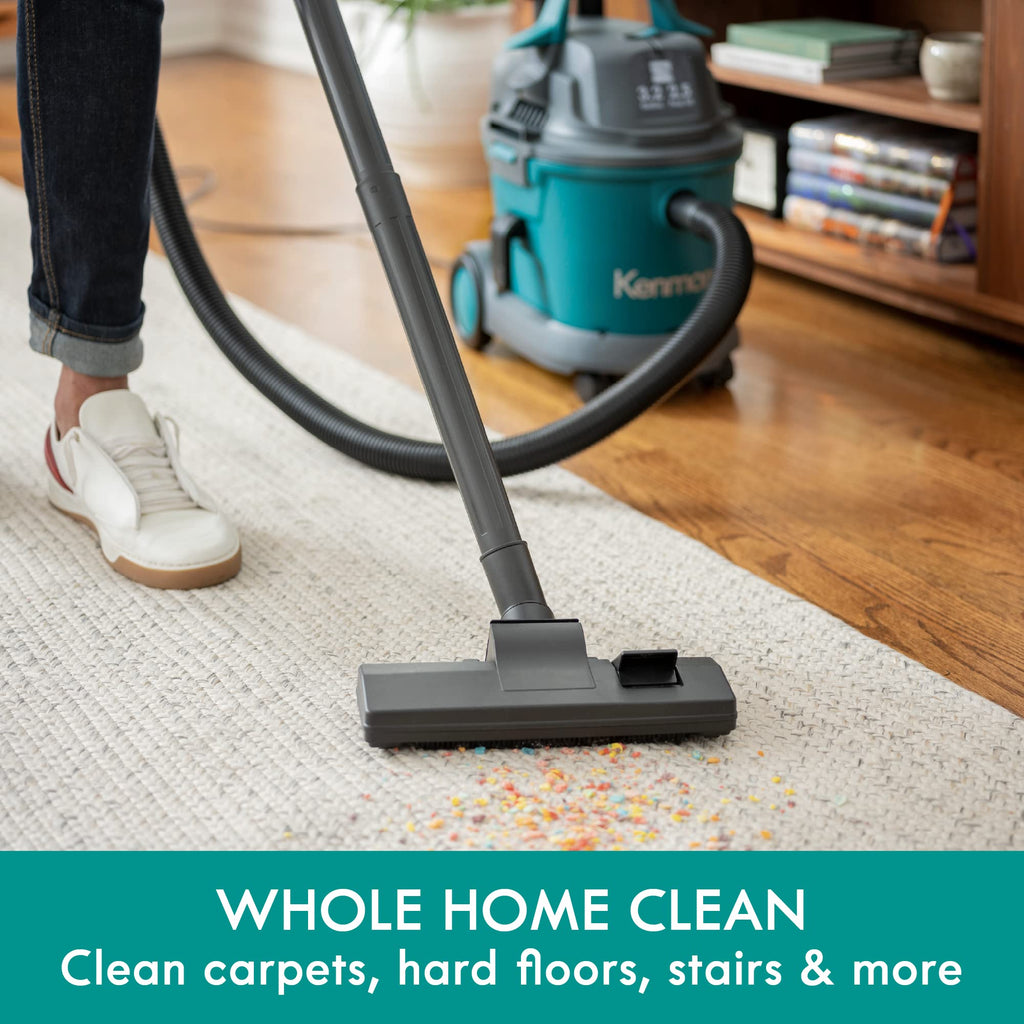 Wet Dry Canister Vacuum Cleaner, 3.2 Gallon, Green F794935