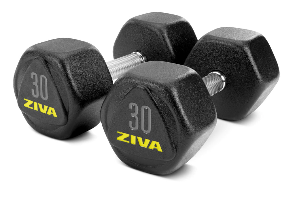 Hex Rubber Coated Dumbbells R9093