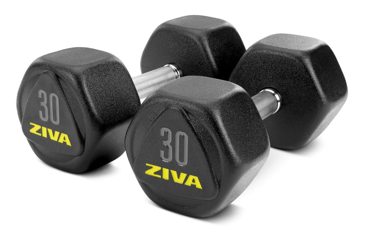 Hex Rubber Coated Dumbbells R9093
