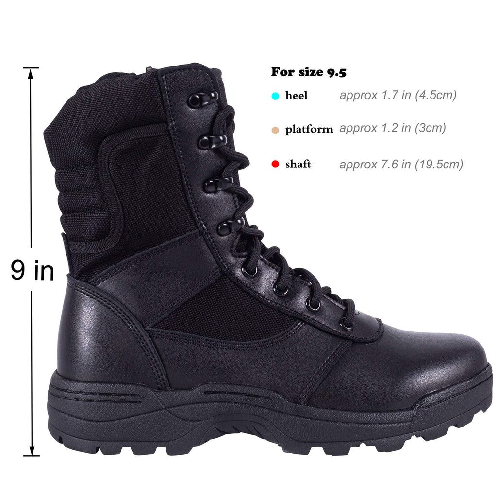 Men's Side Zipper Tactical Work Boots C7563