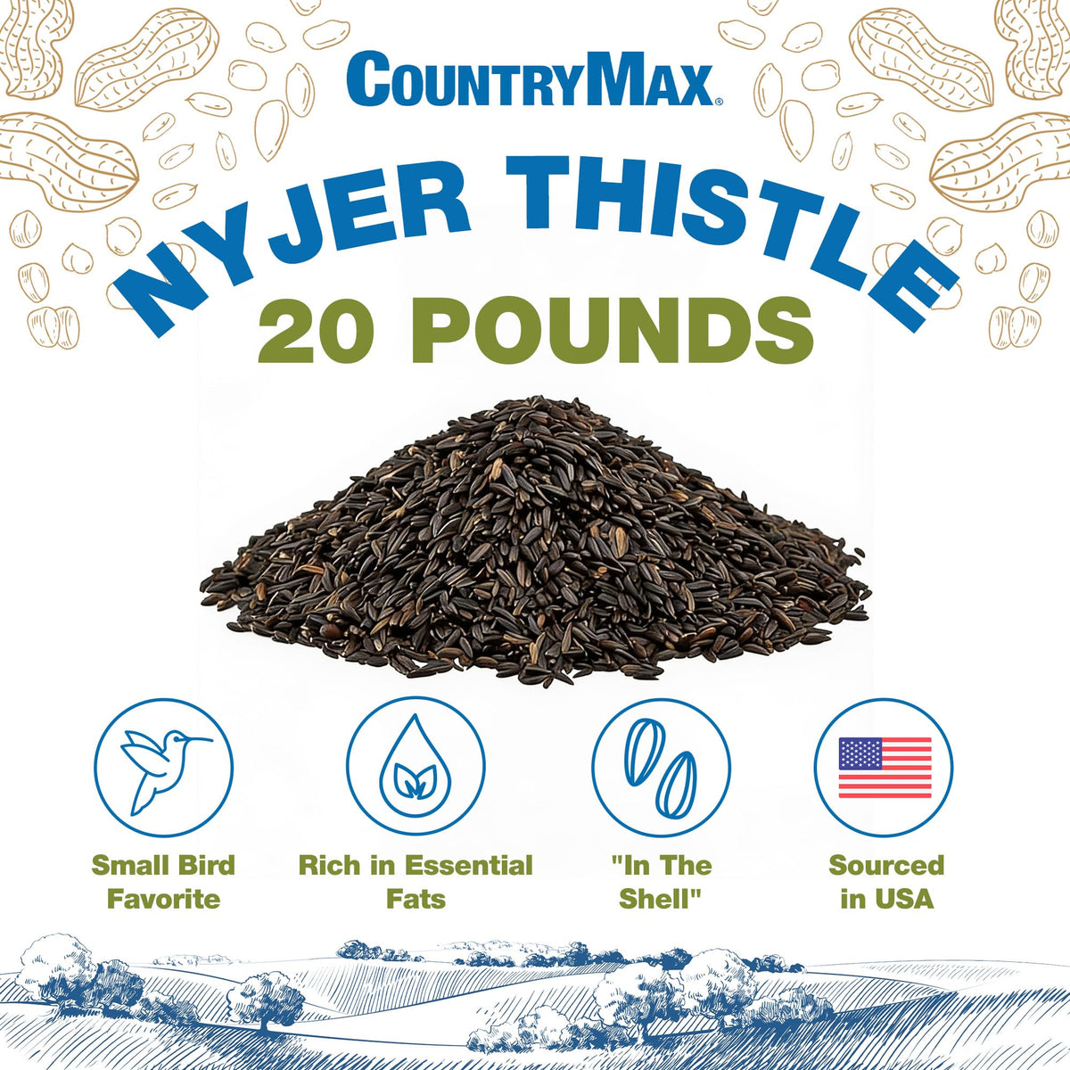 Nyjer Seed for Finches & Songbirds Q837