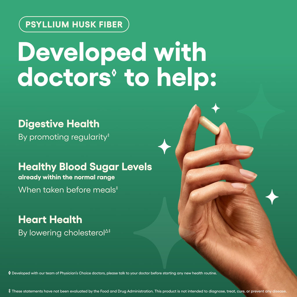 Vegan Psyllium Husk Fiber 300 Capsules W31313