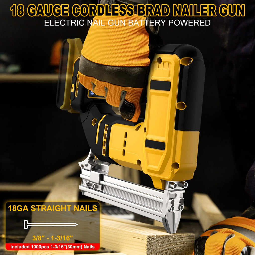 18 Gauge Cordless Brad Nailer with 1000 Nails O7106