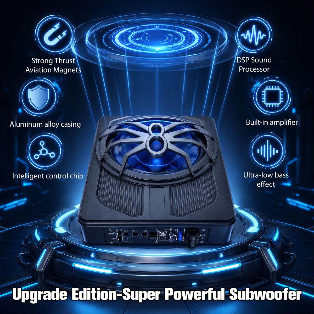 800W Under Seat Subwoofer with Amp Z952