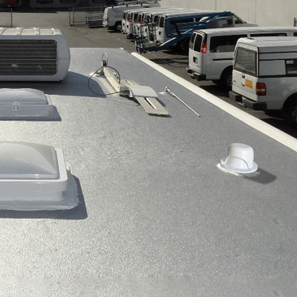 White RV Roof Vent Cover Y8393