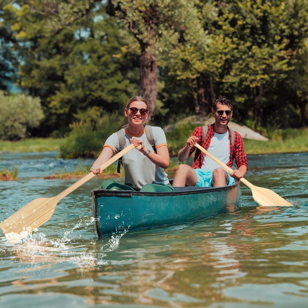 4 ft Wooden Canoe Paddles with Ergonomic Grip F539