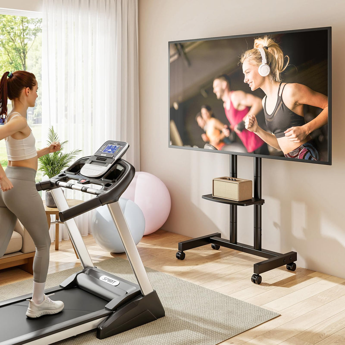 Heavy Duty Rolling TV Stand for 27-80 inch TVs W876498