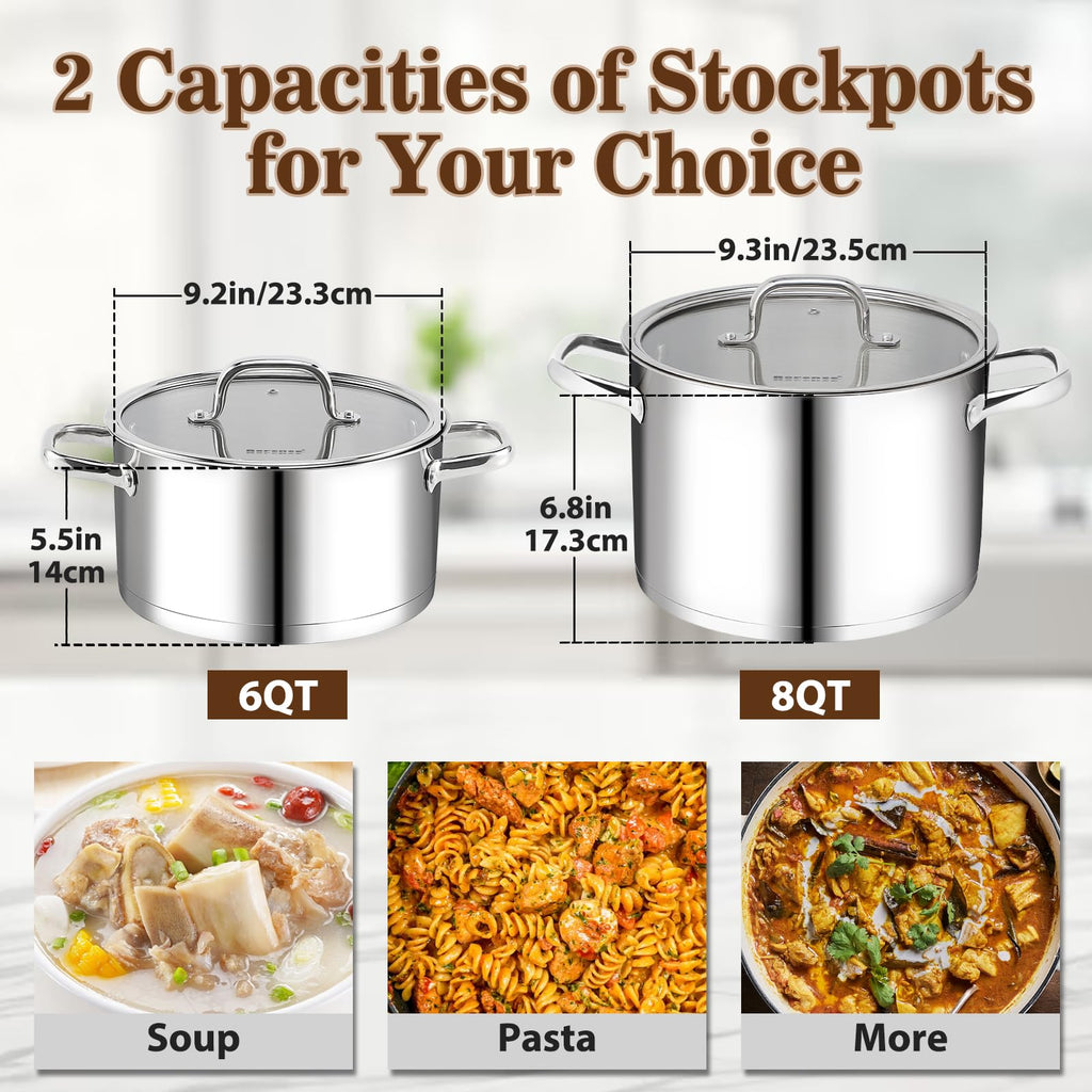 Stainless Steel 8-Quart Stock Pot X62078