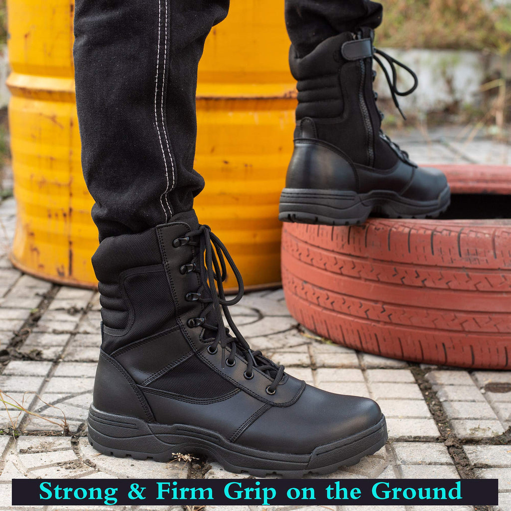 Men's Side Zipper Tactical Work Boots C7563